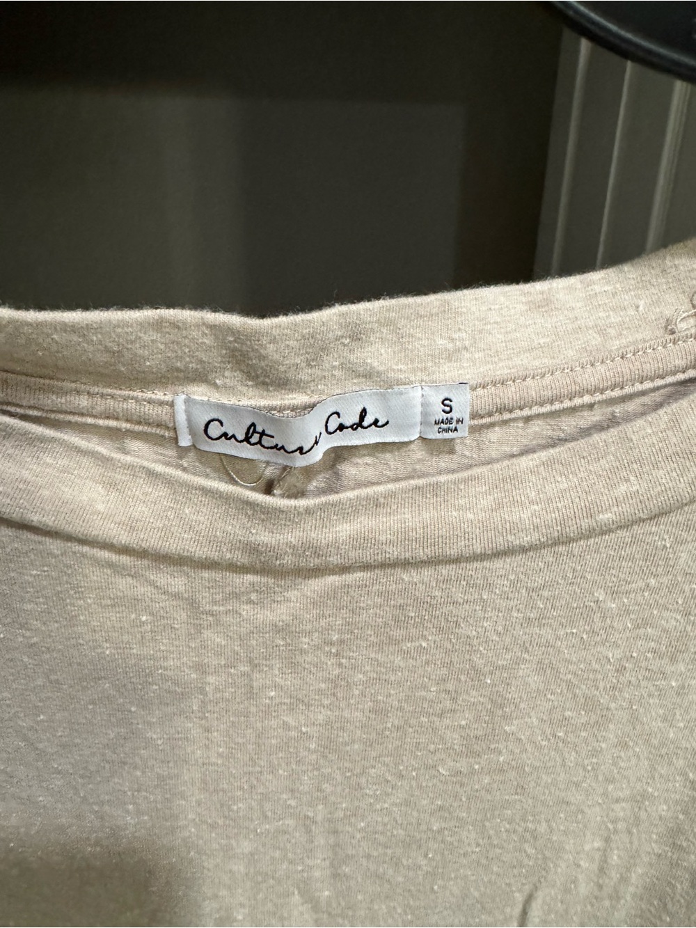 Cultures Code Tan Short-Sleeve T-Shirt Dress View 6